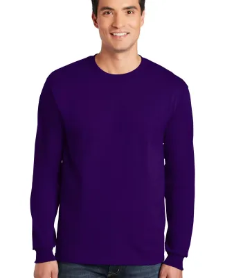 2400 Gildan Ultra Cotton Long Sleeve T Shirt  in Purple