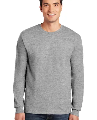 2400 Gildan Ultra Cotton Long Sleeve T Shirt  in Sport grey