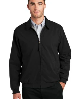 Port Authority Casual Microfiber Jacket J730 in Black/pewter