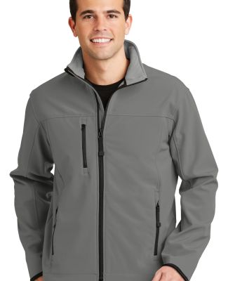 Port Authority Glacier Soft Shell Jacket J790 in Smoke grey/ chrome