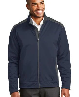 Port Authority Two Tone Soft Shell Jacket J794 in Navy/graphite