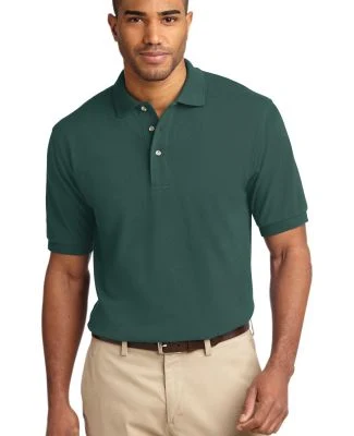 Port Authority Pique Knit Polo K420 in Dark green