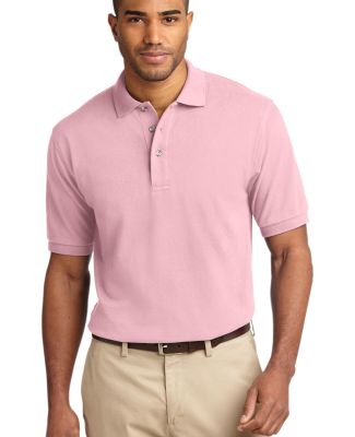 Port Authority Pique Knit Polo K420 in Light pink