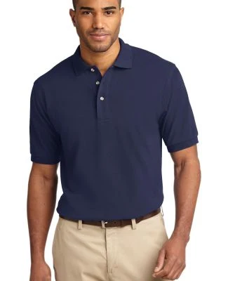 Port Authority Pique Knit Polo K420 in Navy