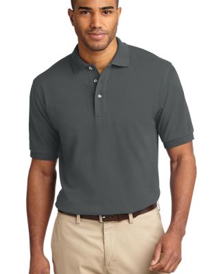 Port Authority Pique Knit Polo K420 in Steel grey