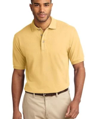 Port Authority Pique Knit Polo K420 in Yellow