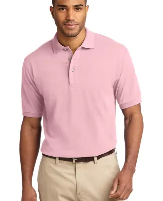 Port Authority Pique Knit Polo K420 Light Pink