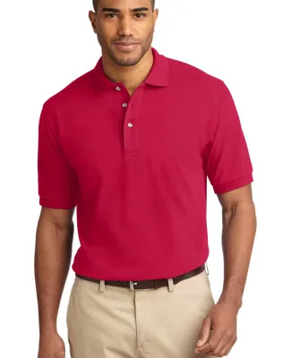 Port Authority Pique Knit Polo K420 Red