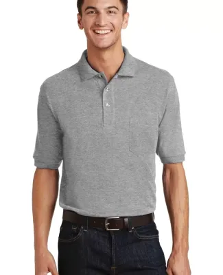 Port Authority Pique Knit Polo with Pocket K420P Oxford