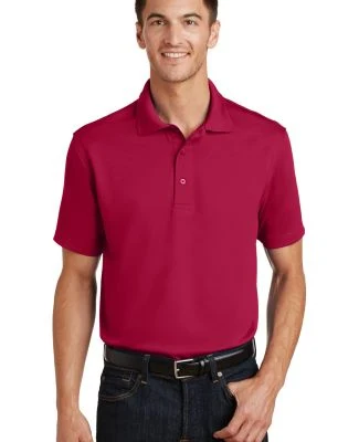 Port Authority Poly Bamboo Blend Pique Polo K497 in Red