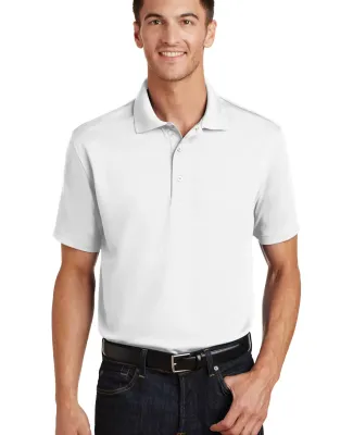 Port Authority Poly Bamboo Blend Pique Polo K497 White