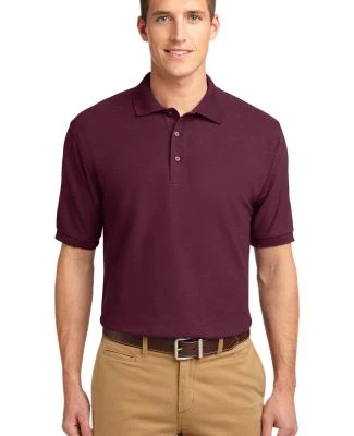 Port Authority Silk Touch153 Polo K500 in Burgundy