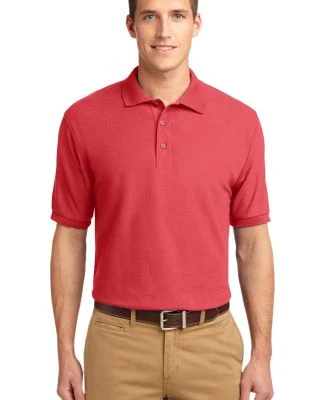 Port Authority Silk Touch153 Polo K500 in Hibiscus