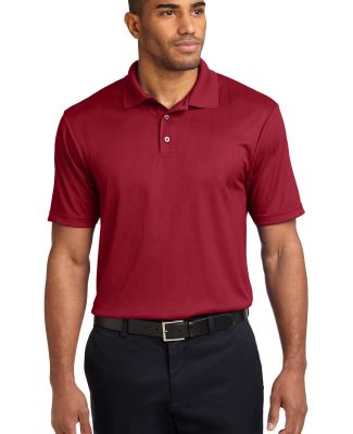 Port Authority Performance Fine Jacquard Polo K528 in Rich red