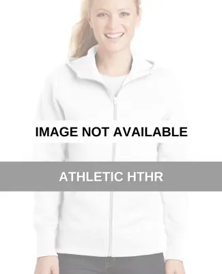 Sport Tek Ladies Full Zip Hooded Fleece Jacket L26 Athletic Hthr