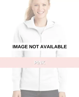 Sport Tek Ladies Full Zip Hooded Fleece Jacket L26 Pink