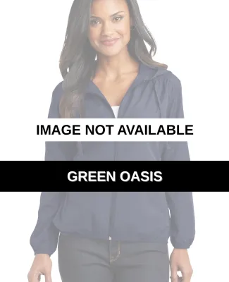 Port Authority  Ladies Hooded Essential Jacket L30 Green Oasis