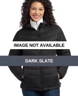 Port Authority Ladies Mission Hooded Puffy Jacket  Dark Slate