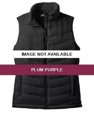 Port Authority Ladies Mission Puffy Vest L314 Plum Purple