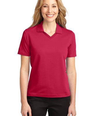 Port Authority Ladies Rapid Dry153 Polo L455 in Red