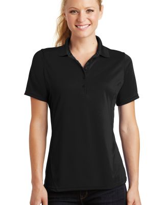 Sport Tek Ladies Dry Zone153 Raglan Accent Polo L4 in Black