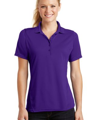 Sport Tek Ladies Dry Zone153 Raglan Accent Polo L4 in Purple