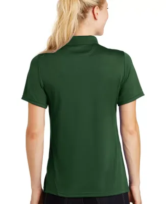 Sport Tek Ladies Dry Zone153 Raglan Accent Polo L4 in Forest green