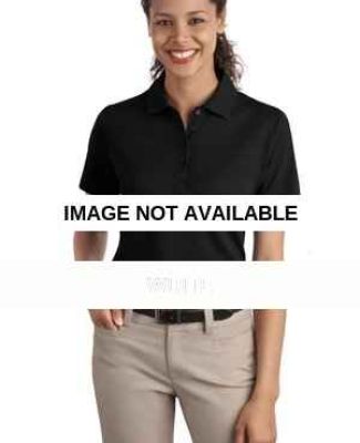 Port Authority Ladies Textured Polo with Wicking L White