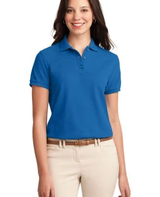Port Authority L500 Ladies Silk Touch Polo  in Strong blue