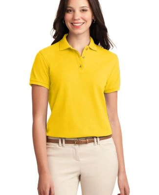Port Authority Ladies Silk Touch153 Polo L500 in Sunflower yllw