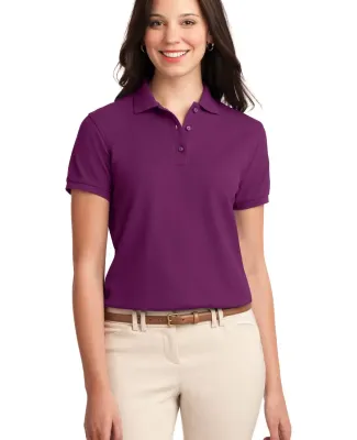 Port Authority Ladies Silk Touch153 Polo L500 Deep Berry