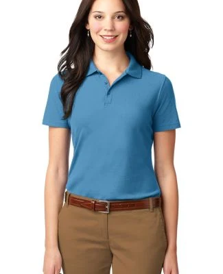 Port Authority Ladies Stain Resistant Polo L510 in Celadon blue