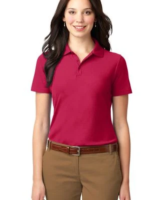 Port Authority Ladies Stain Resistant Polo L510 in Red