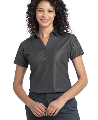 Port Authority Ladies Vertical Pique Polo L512 in Shadow grey