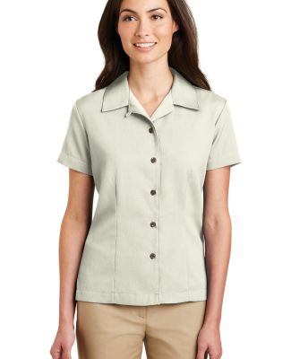Port Authority Ladies Easy Care Camp Shirt L535 in Ivory