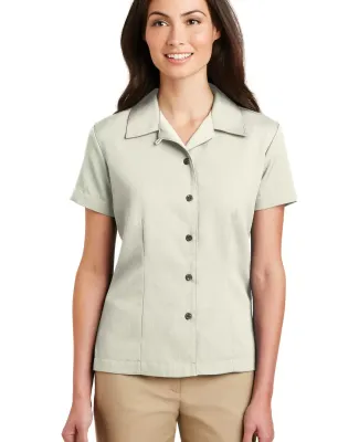 Port Authority Ladies Easy Care Camp Shirt L535 Ivory