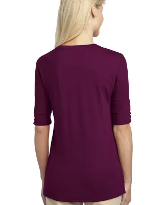 Port Authority Ladies Concept Scoop Neck Shirt L54 Purple Potion