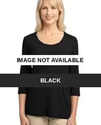 Port Authority Ladies Concept Rope Neck Shirt L542 Black