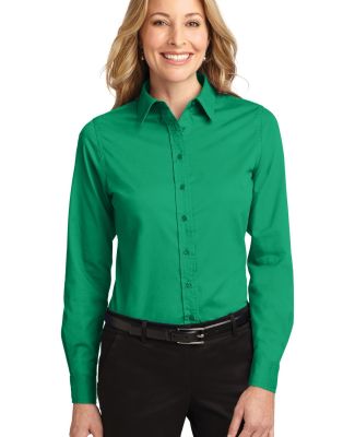 Port Authority Ladies Long Sleeve Easy Care Shirt  in Court green