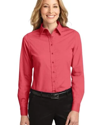 Port Authority Ladies Long Sleeve Easy Care Shirt  in Hibiscus