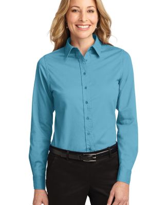 Port Authority Ladies Long Sleeve Easy Care Shirt  in Maui blue