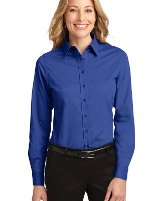 Port Authority Ladies Long Sleeve Easy Care Shirt  in Royal/cl navy