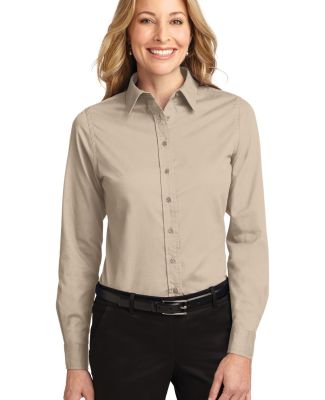 Port Authority Ladies Long Sleeve Easy Care Shirt  in Stone