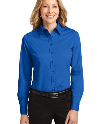 Port Authority Ladies Long Sleeve Easy Care Shirt  in Strong blue
