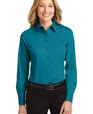 Port Authority Ladies Long Sleeve Easy Care Shirt  in Teal green
