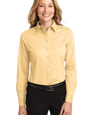 Port Authority Ladies Long Sleeve Easy Care Shirt  in Yellow