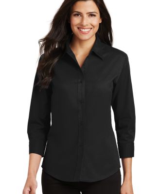 Port Authority Ladies 34 Sleeve Easy Care Shirt L6 in Black