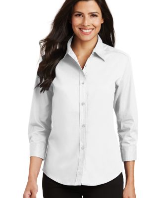 Port Authority Ladies 34 Sleeve Easy Care Shirt L6 in White