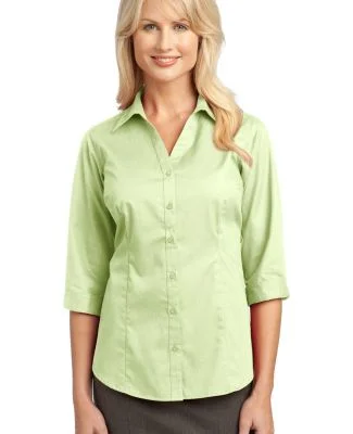 IMPROVED Port Authority Ladies 34 Sleeve Blouse L6 in Light green