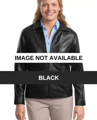 Port Authority Ladies Park Avenue Lambskin Jacket  Black